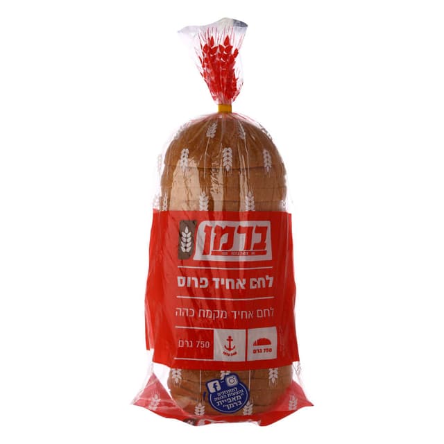 ברמן לחם אחיד פרוס