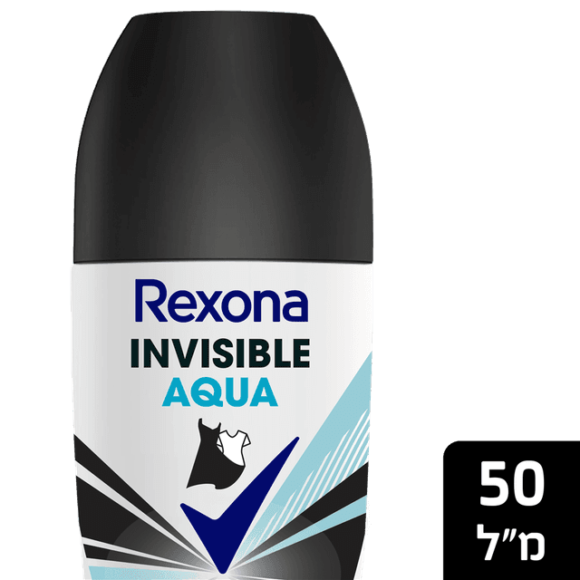 רקסונה - דאודורנט רול און לאישה אינביזבל אקווה 50 מ"ל