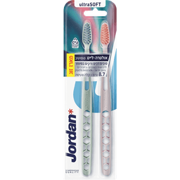 ג'ורדן - מברשת שיניים אולטרה לייט רכה 2 יח'