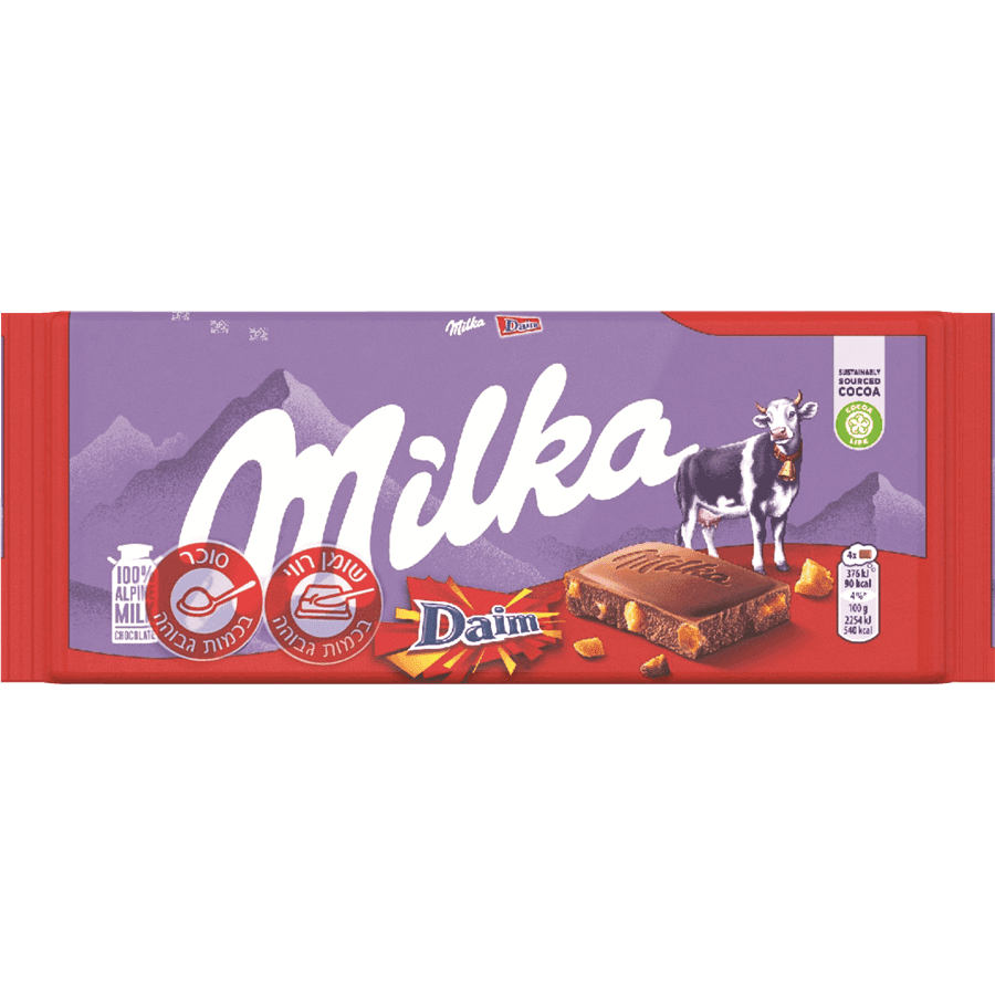 מילקה - טבלה שוקולד דאיים 100 גרם