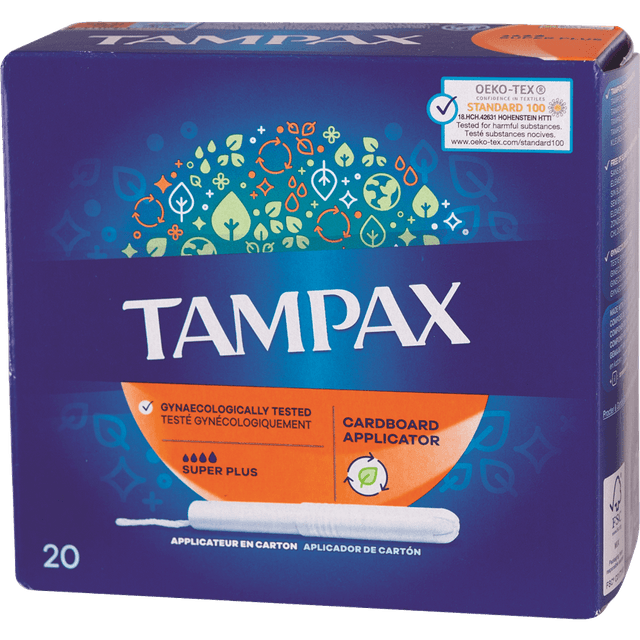 טמפקס - טמפונים קומפאק סופר פלוס 20 יח'