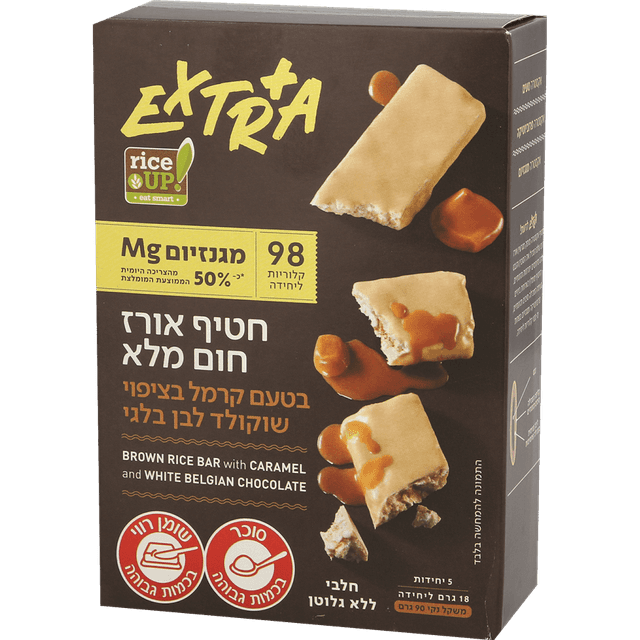באר אקסטרה קרמל מ.שוקולד חלב 5 יח 90 גר