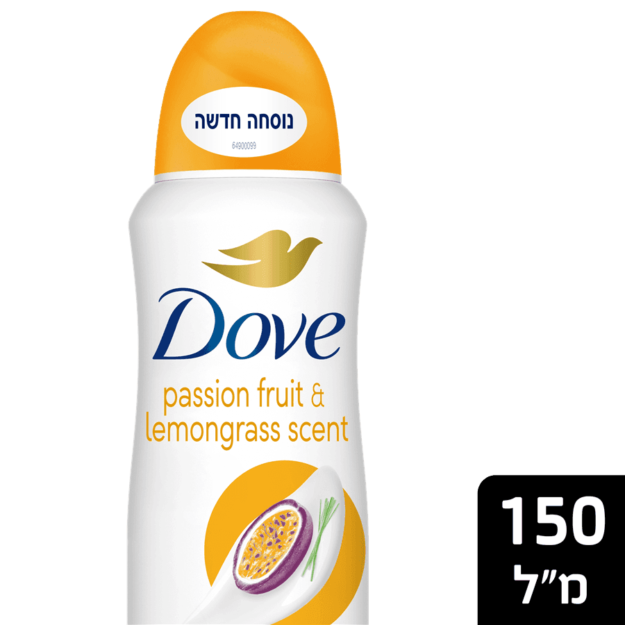 דאב - דאודורנט ספריי לאישה פסיפלורה ולימון גראס 150 מ"ל