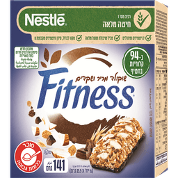 חטיף שוקולד מריר ושקדים 141 ג' פיטנס