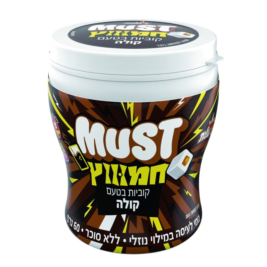 עלית - צנצנת קוביות בטעם קולה חמוץ 60 גרם