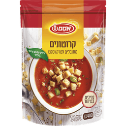 קרוטונים מתובליםלמרק