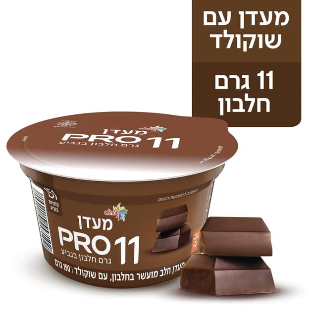 מעדן חלב עם שוקולד מ