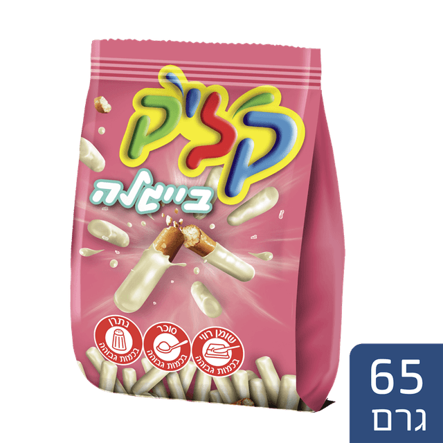 קליק - בייגלה שוקולד לבן תפזורת 65 גרם