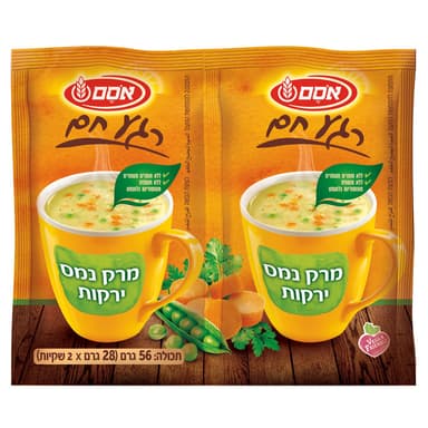 אוסם - מרק נמס ירקות זוג 28 גרם * 2