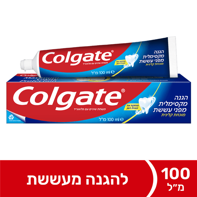 קולגייט - משחת שיניים אדומה משפחתית 100 מ"ל