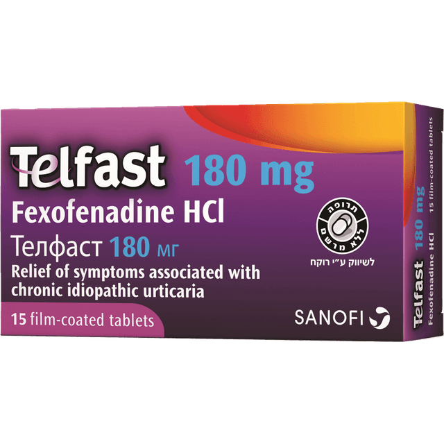TELFAST 180 MG 15 TAB OTC