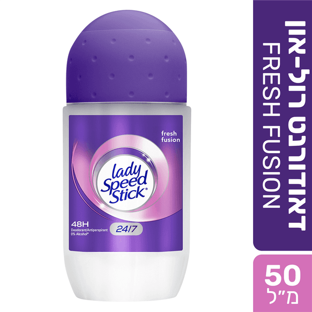 ליידי ספיד סטיק - דאודורנט רול און לאישה פרש פיוז'ן 50 מ"ל