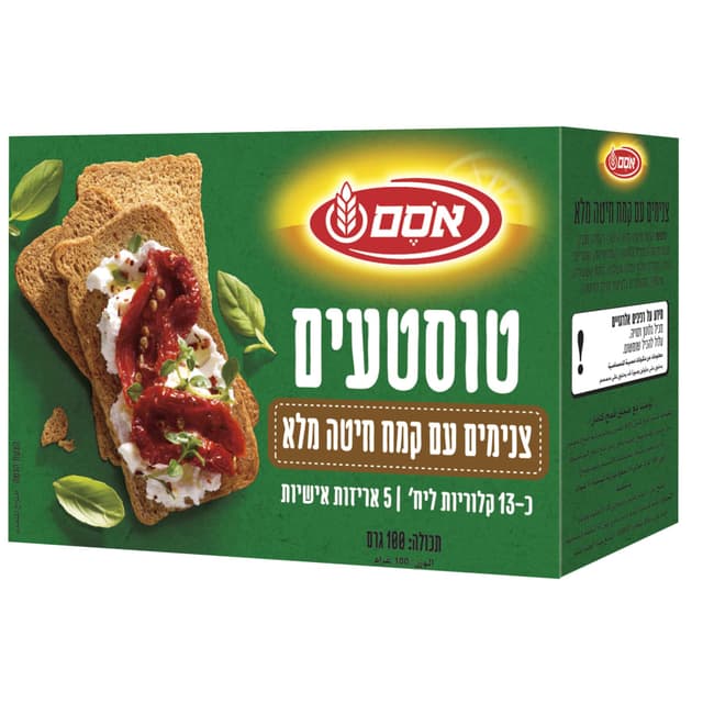 אוסם - טוסטעים חיטה מלאה 100 גרם