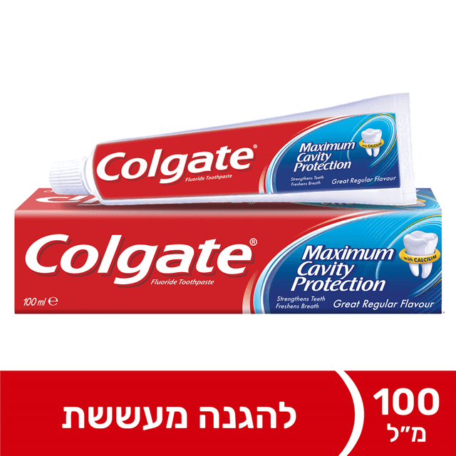 קולגייט - משחת שיניים אדומה משפחתית 100 מ"ל