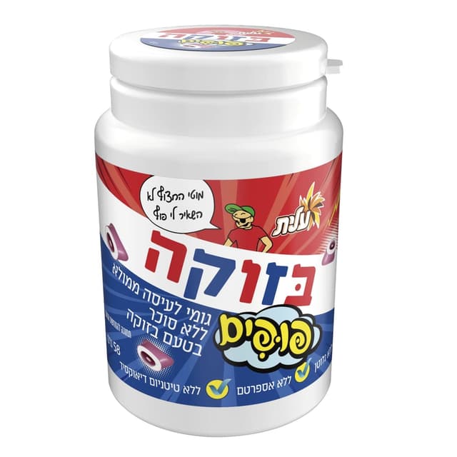 עלית - צנצנת בזוקה פופים קלאסי 58 גרם