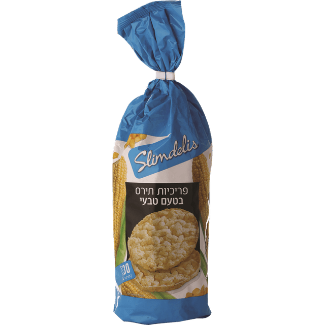 סלים דליס - פרכיות תירס בטעם טבעי 123 גרם