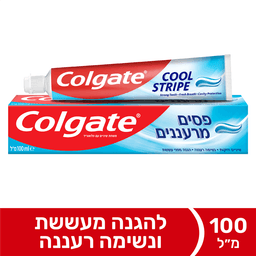 קולגייט - משחת שיניים אדומה ג'ל פסים מרעננים 100 מ"ל