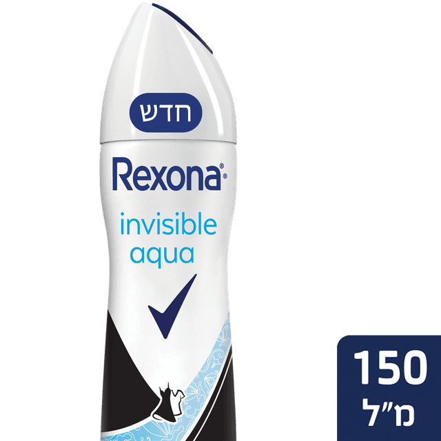 רקסונה - דאודורנט ספריי אינביזיבל אקווה לאישה 150 מ"ל