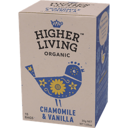 תה קמומיל ונילה אורגני 30 גר הייר ליבינג