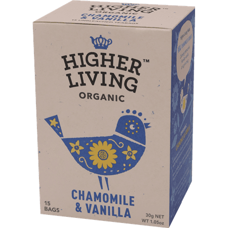 תה קמומיל ונילה אורגני 30 גר הייר ליבינג