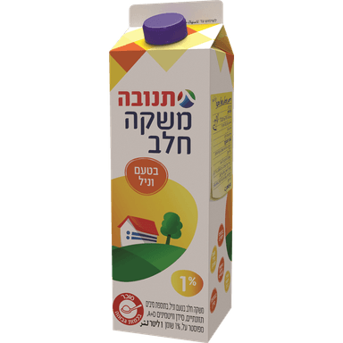 תנובה חלב טעם וניל1%