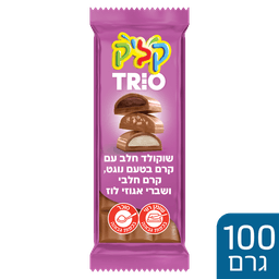 קליק - טריו טבלאת שוקולד נוגט 100 גרם
