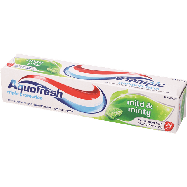 אקווה פרש - משחת שיניים מנטה עדין 100 מ"ל