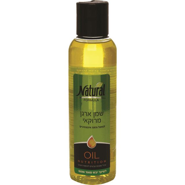 נטורל פורמולה - שמן ארגן מרוקאי לשיער יבש 145 מ"ל