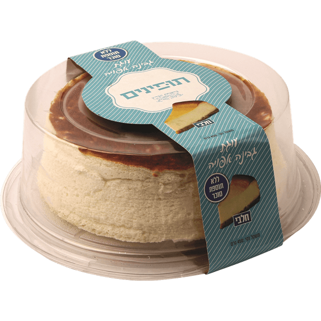 עוגת גבינה אפויה ללא תוספת סוכר 450 גרם
