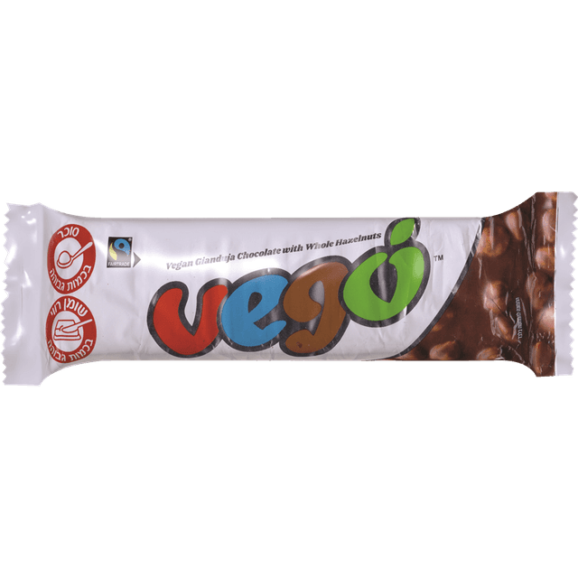 שוקולד גנדויה טבעוני עם אגוזי לוז 150 גר