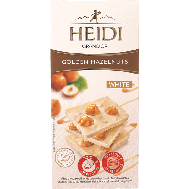 טבלת היידי גראנדור לבן אגוז 100 גר