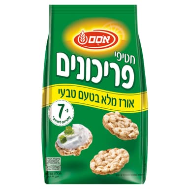 אוסם - חטיפי פריכונים מאורז מלא קלוי 80 גרם
