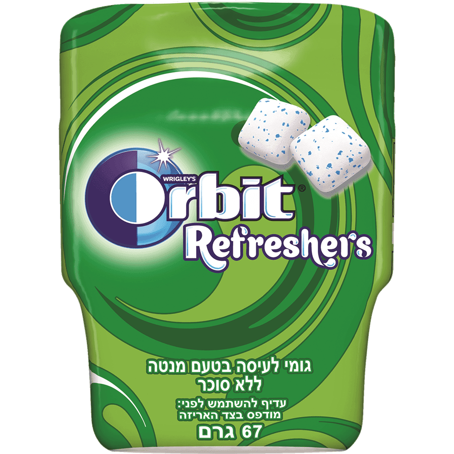 אורביט - רפרשרס מנטה ללא סוכר 67 גרם