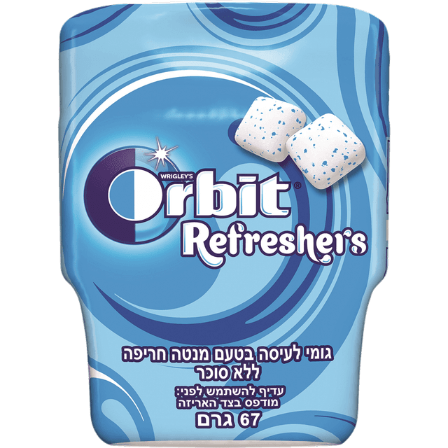 אורביט - רפרשרס מנטה חריפה ללא סוכר 67 גרם