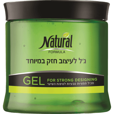 נטורל פורמולה - ג'ל שיער לעיצוב חזק 500 מ"ל