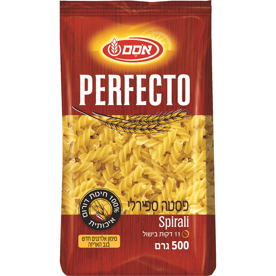 פסטה פרפקטו ספירלי 500 גרם