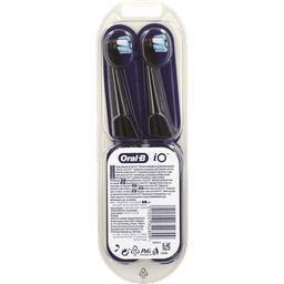 אורל בי - ראשי מברשת חשמלית iO לניקוי אולטימטיבי שחור 4 יח'