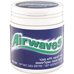 איירוויבז - מסטיק מנטה אקליפטוס בבקבוק 84 גרם