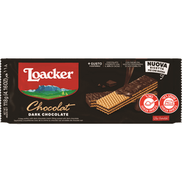 לואקר - וופל במילוי קרם שוקולד מריר בציפוי שוקולד מריר 118 גרם