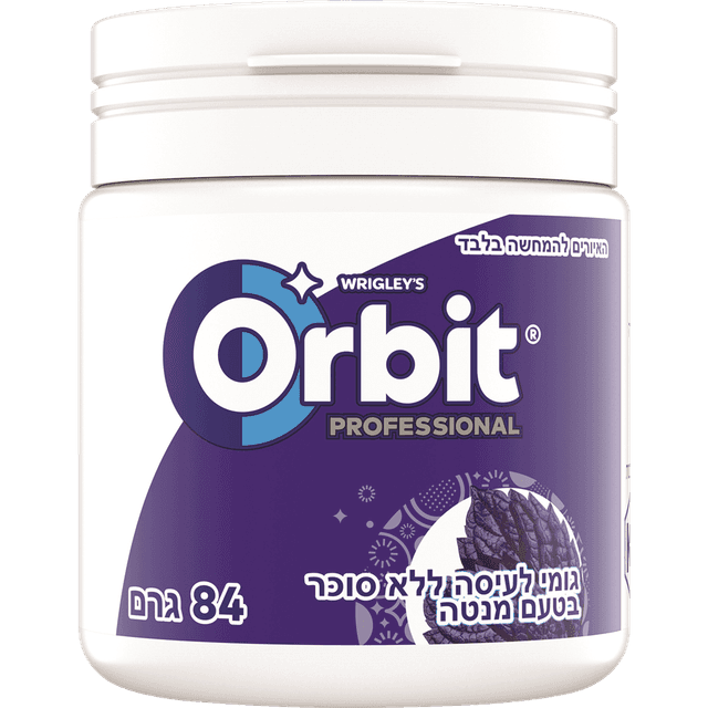 אורביט - מסטיק מנטה בקבוק 84 גרם