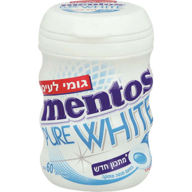 מנטוס גומי לעיסה ללא