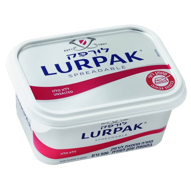 ממרח לורפק ללא מלח 500ג'