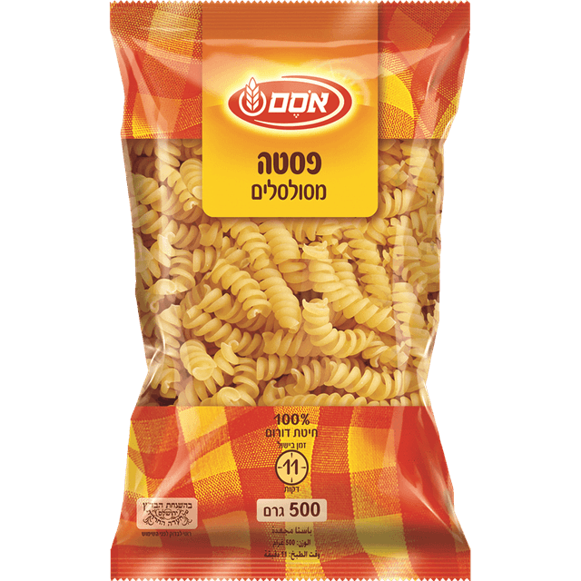 פסטה מסולסלים 500 גר
