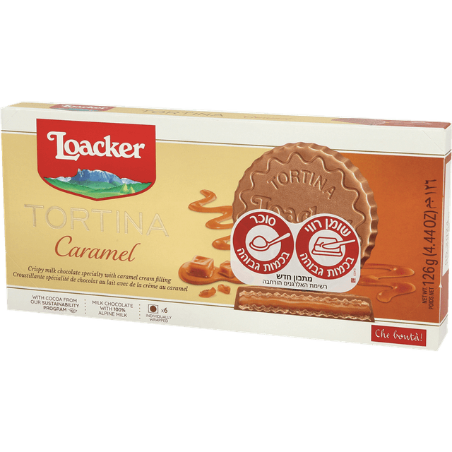 שוקולד חלב ממולא קרם קרמל ועלי וופל פריכ