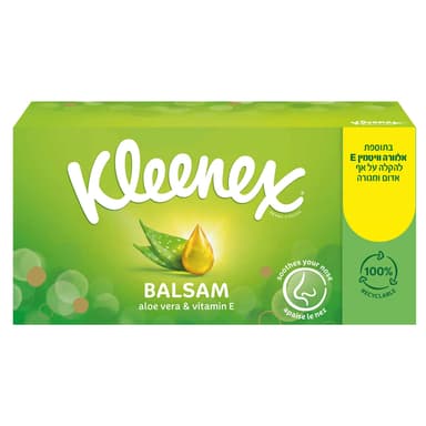 קלינקס - לושן ממחטות 3 שכבות בקופסא 112 יח'