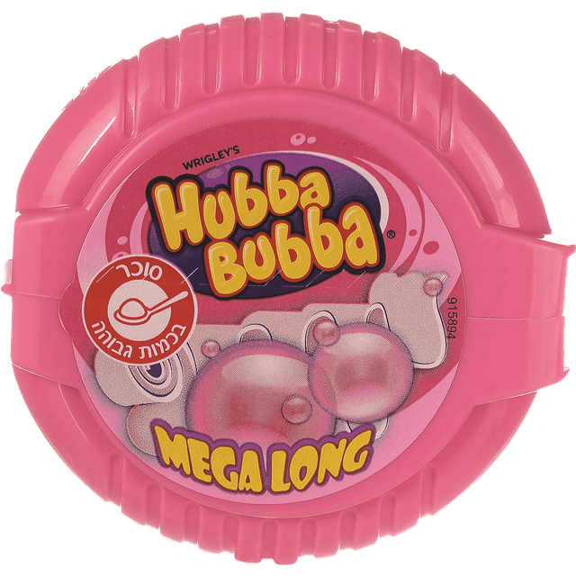 הובה בובה - מסטיק טייפ בטעם פירות 56 גרם