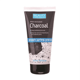 ביוטי פורמולה תרחיץ פנים פחם