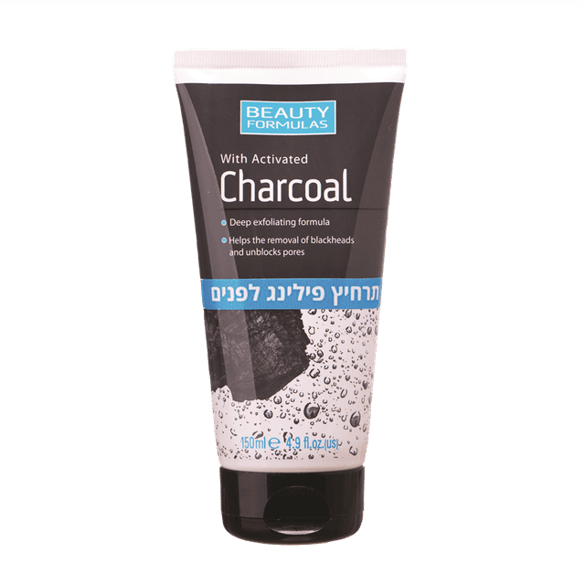 ביוטי פורמולה תרחיץ פנים פחם