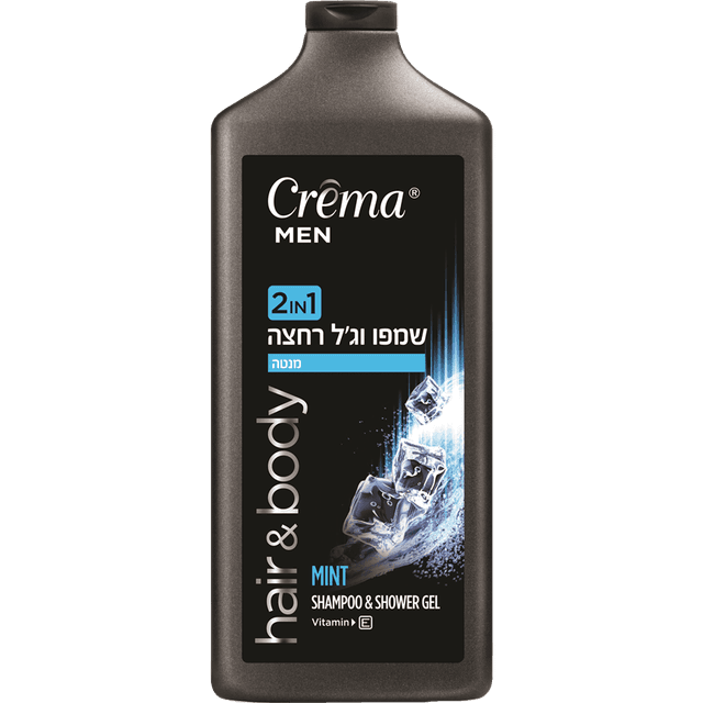 קרמה מן - שמפו וג'ל רחצה 2 ב-1 מנטה 700 מ"ל