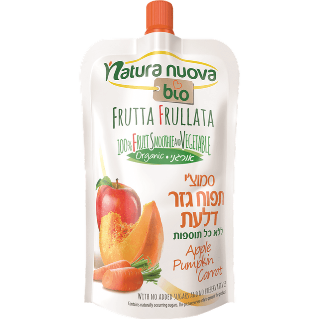 סמוזי נטורה נובה גזר ודלעת 100 גרם